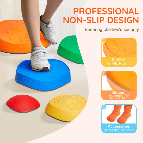 Colorful Balance Stepping Stones