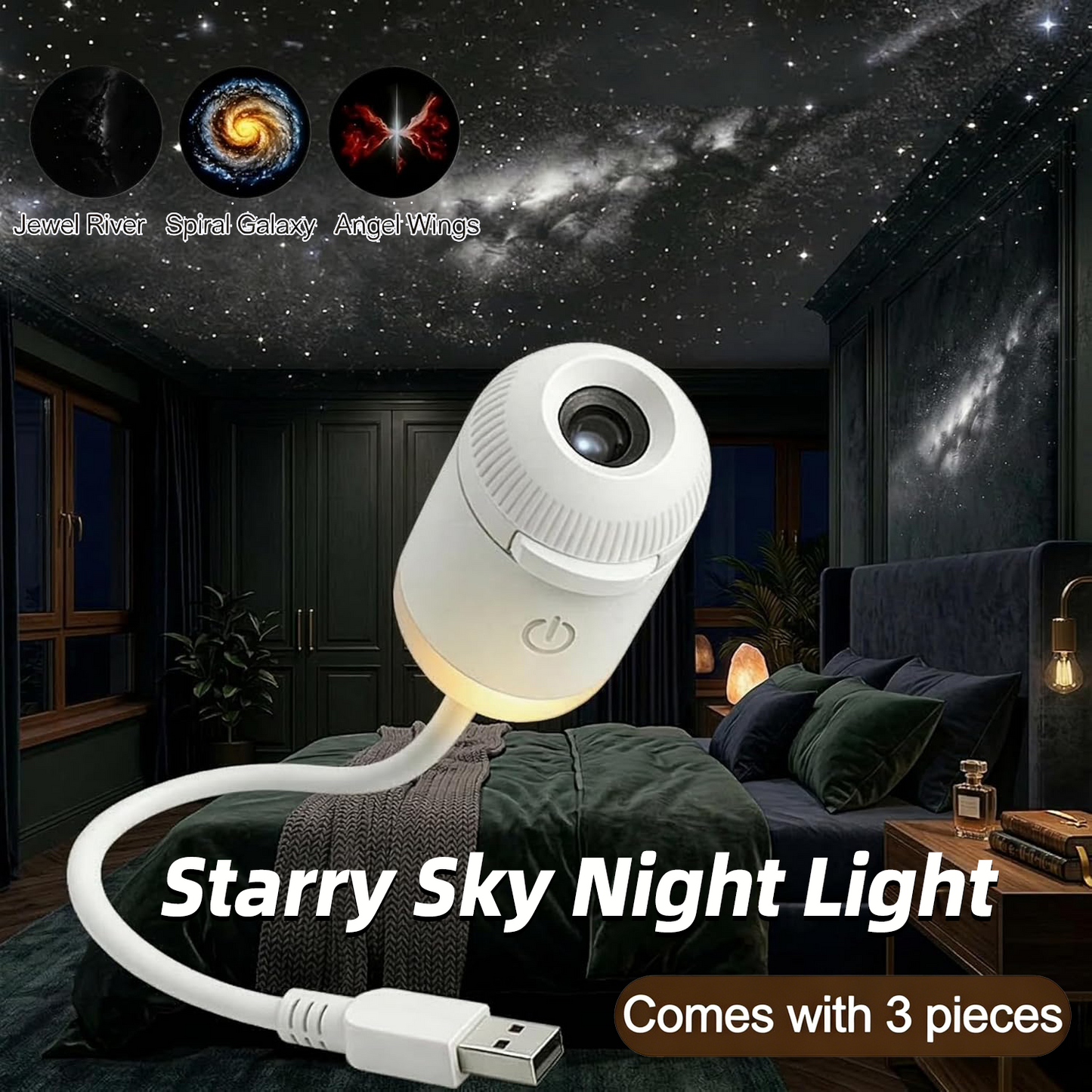 🎉 Congratulations! ✨ Add another 𝐁𝐕𝐉® 2-in-1 Galaxy Projector Night Light and unlock 30% OFF your second item! 🔥🎁