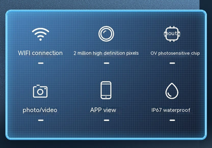 Single Lens HD Industrial Pipe Endoscope Support Three-in-one Mobile Phone Endoscope - Big Cart Sky