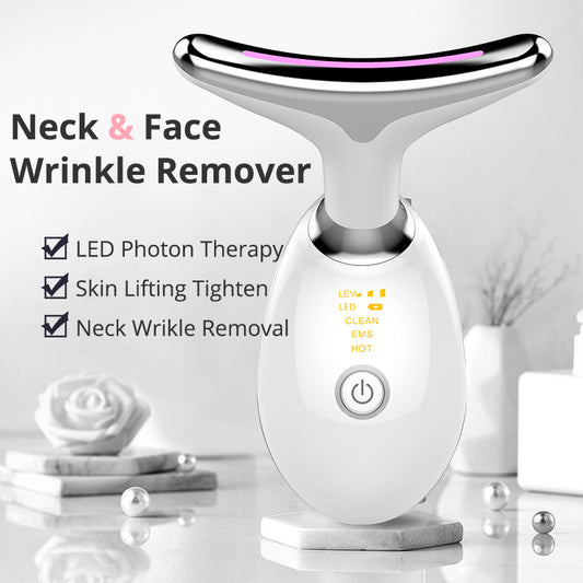 EMS Thermal Neck Lifting And Tighten Massager Electric Microcurrent Wrinkle Remover - Big Cart Sky