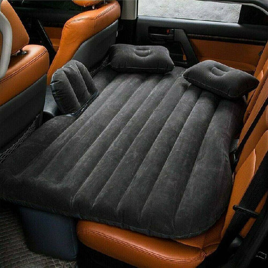 Inflatable Car Back Seat Mattress Portable SUV Travel Camping Soft Rest Air Bed - Big Cart Sky