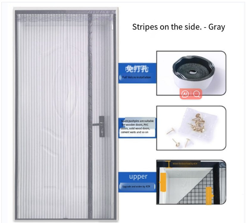 Decorative Magnetic Magic Door Curtain Stickers Punch-free Household - Big Cart Sky