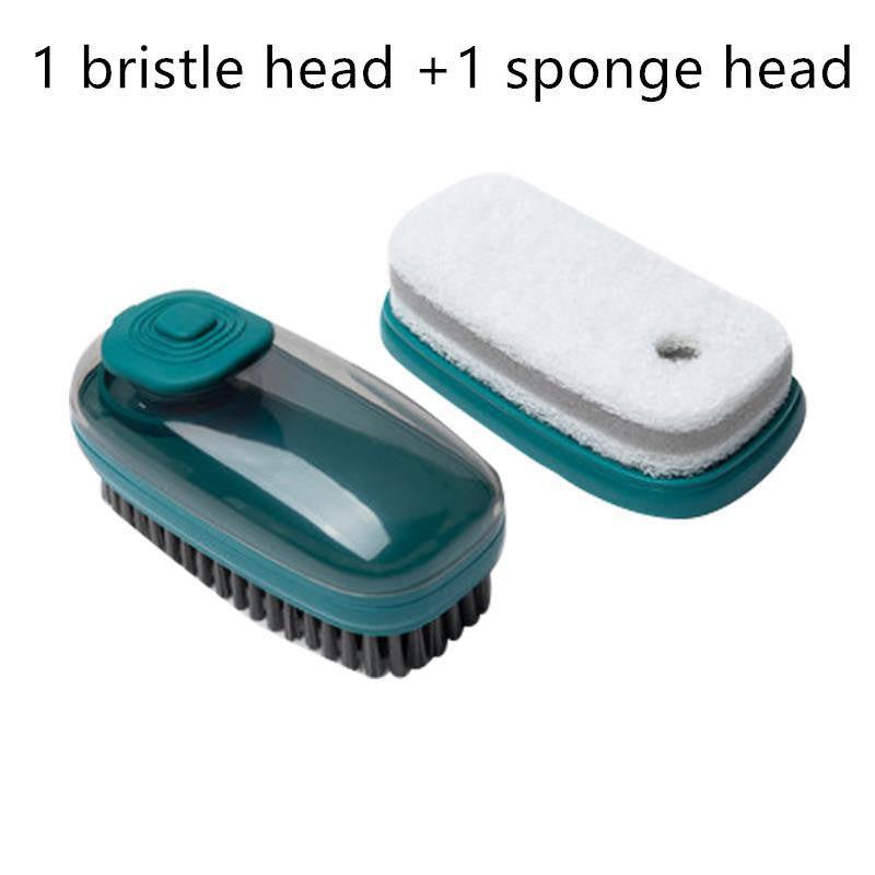 Multifunctional Automatic Liquid Cleaning Brush Soft Shoe Brush Clean Wash Shoe Artifact Laundry Brush Household Brush Clothes - Big Cart Sky