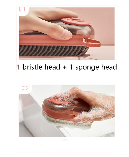Multifunctional Automatic Liquid Cleaning Brush Soft Shoe Brush Clean Wash Shoe Artifact Laundry Brush Household Brush Clothes - Big Cart Sky