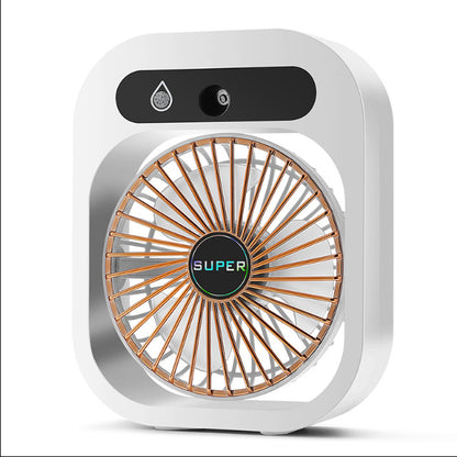 Air Conditioning Fan Desk Misting Fan Air Cooler Cooling USB Rechargeable Humidifier Portable Spray Fan With 3 Wind Speeds Mist Fan For Home - Big Cart Sky