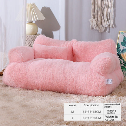 Luxury Cat Bed Sofa Winter Warm Cat Nest Pet Bed For Small Medium Dogs Cats Comfortable Plush Puppy Bed Pet Supplies - Big Cart Sky
