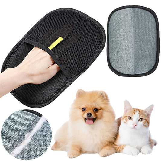 Pet Hair Remover Mitt Pet Hair Remover Gloves Deshedding Brush Glove For Dog Cat Rabbit With Long Short Curly Hair - Big Cart Sky