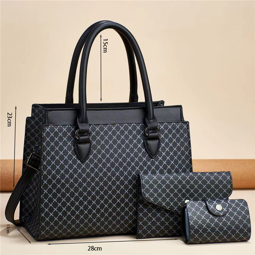 Plaid Women's Bag Suit Large Capacity Fashion - Big Cart Sky