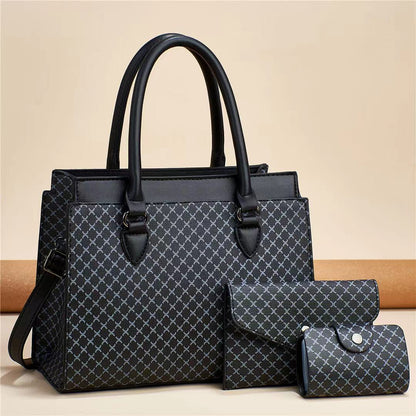 Plaid Women's Bag Suit Large Capacity Fashion - Big Cart Sky