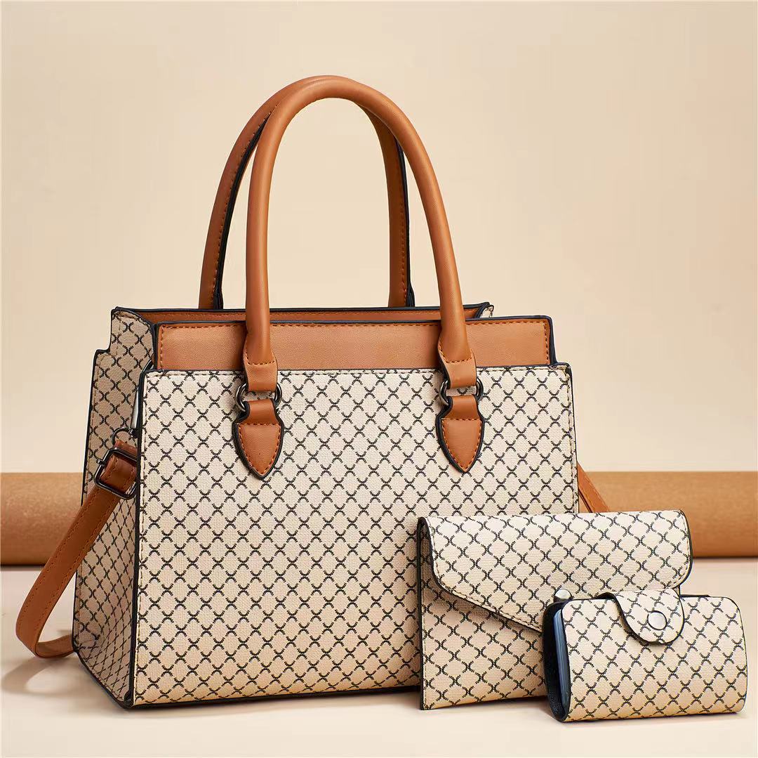 Plaid Women's Bag Suit Large Capacity Fashion - Big Cart Sky