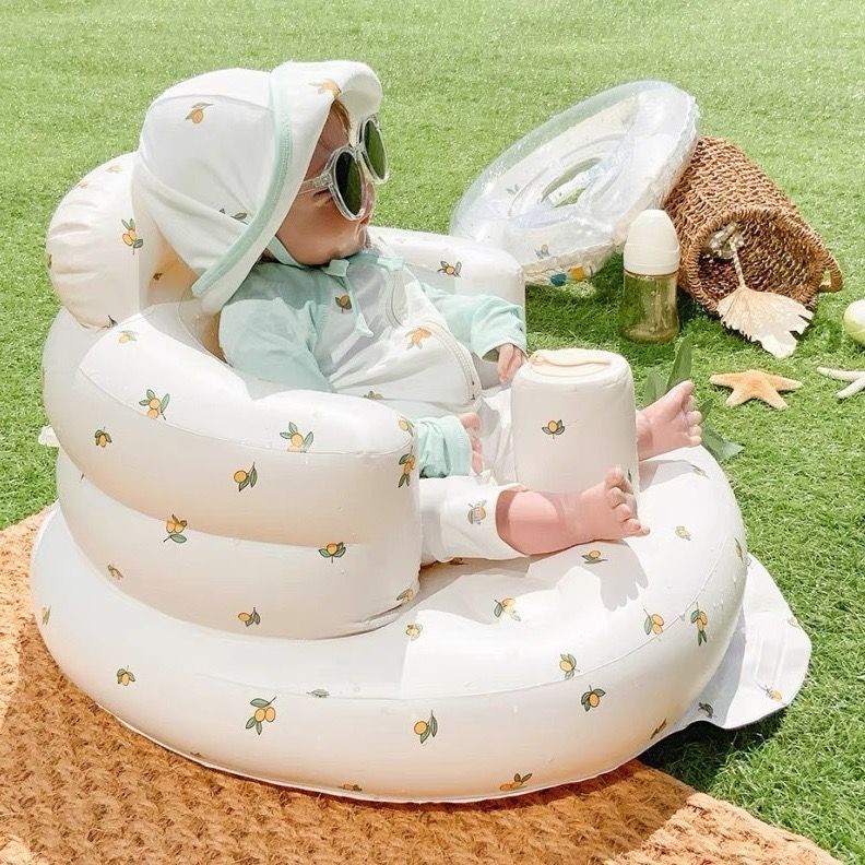 Portable Inflatable Baby Dining Chair For Bathing And Swimming - Big Cart Sky