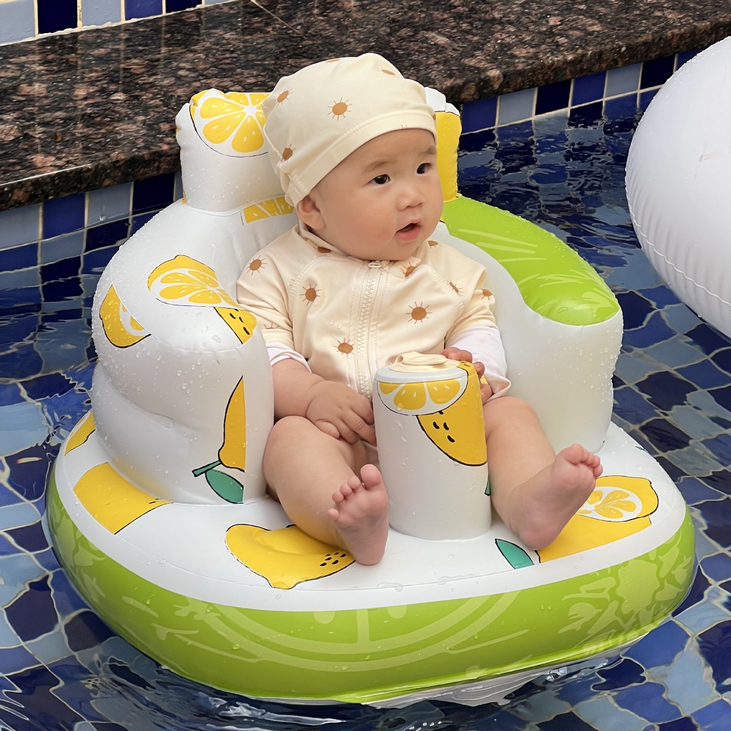 Portable Inflatable Baby Dining Chair For Bathing And Swimming - Big Cart Sky