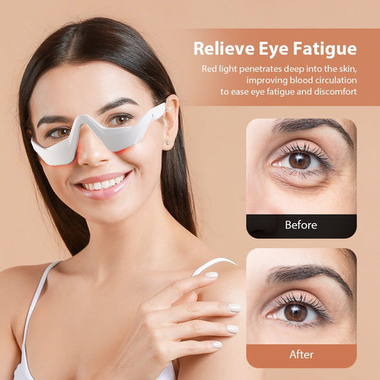 Micro-current Vibration Import Desalination Eye Bags And Dark Circle Red Light Eye Beautification Instrument - Big Cart Sky