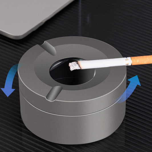 Household Minimalist Ash-proof Stainless Steel Ashtray - Big Cart Sky