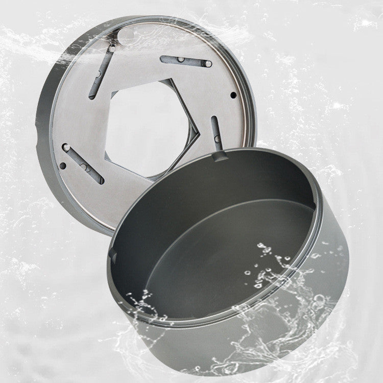 Household Minimalist Ash-proof Stainless Steel Ashtray - Big Cart Sky