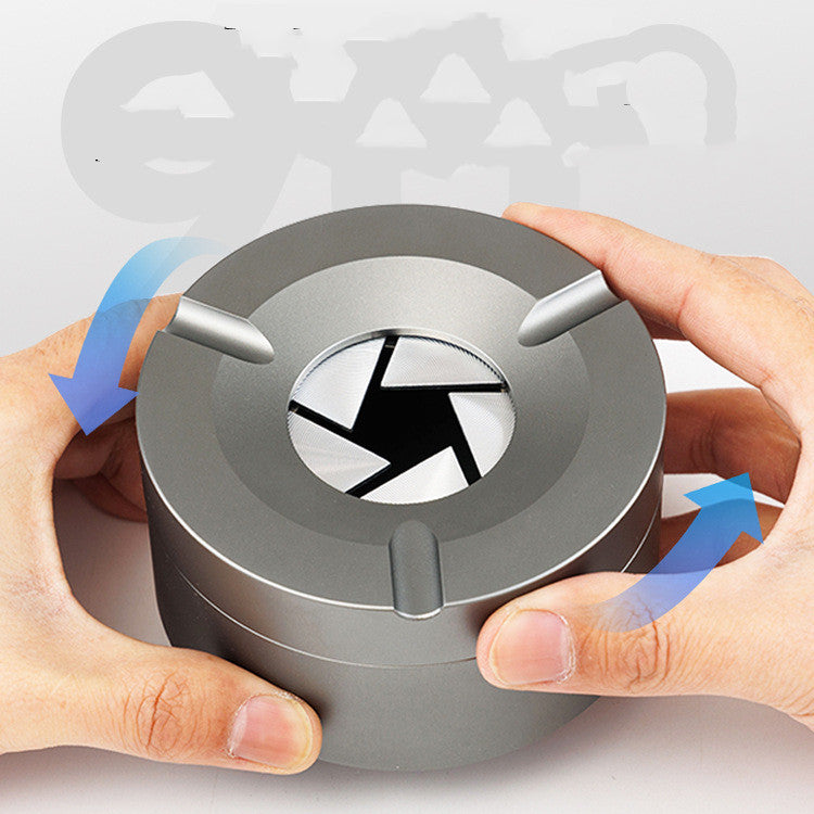 Household Minimalist Ash-proof Stainless Steel Ashtray - Big Cart Sky