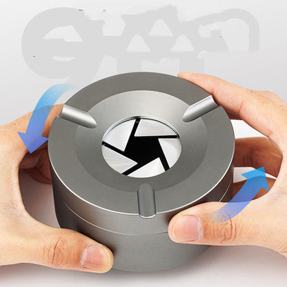 Household Minimalist Ash-proof Stainless Steel Ashtray - Big Cart Sky