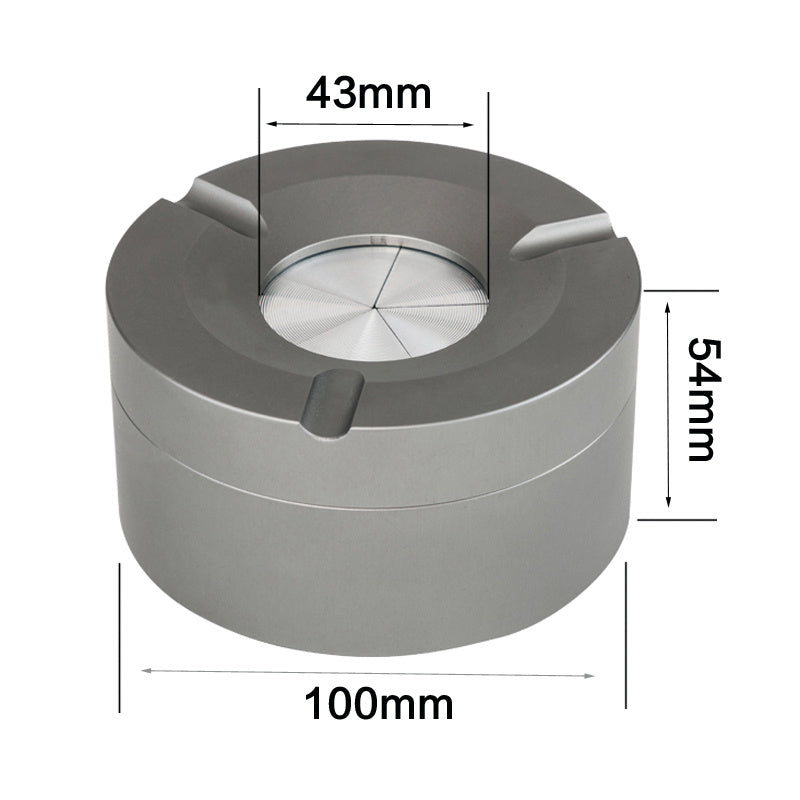 Household Minimalist Ash-proof Stainless Steel Ashtray - Big Cart Sky