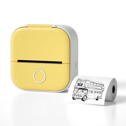 Portable Mini Thermal Label Printer Home Photo Printer Student Wrong Question Printer Bluetooth-compatible Mini Label Printer Price Tag - Big Cart Sky