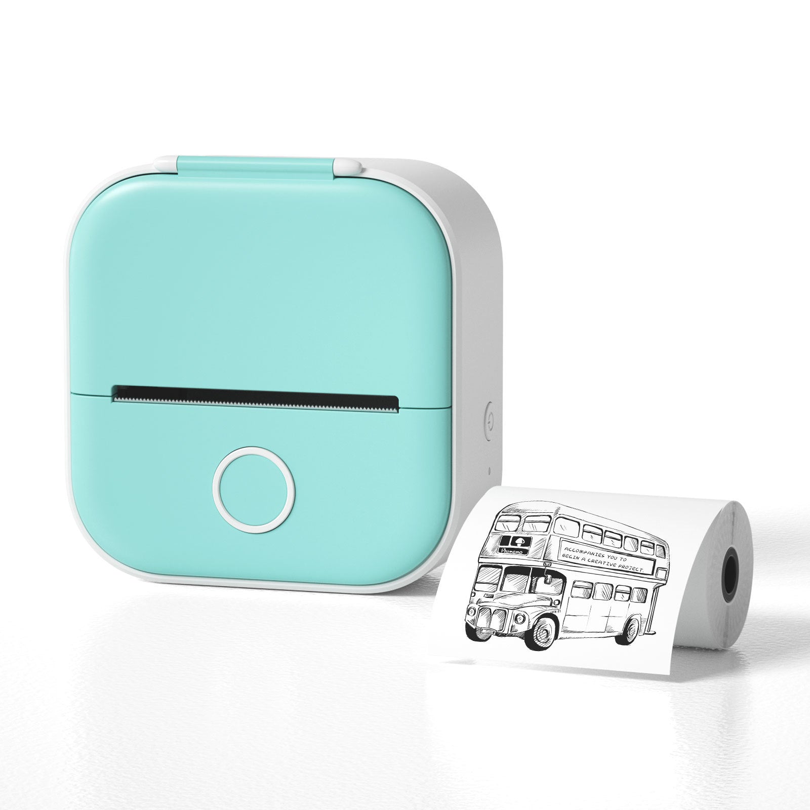 Portable Mini Thermal Label Printer Home Photo Printer Student Wrong Question Printer Bluetooth-compatible Mini Label Printer Price Tag - Big Cart Sky