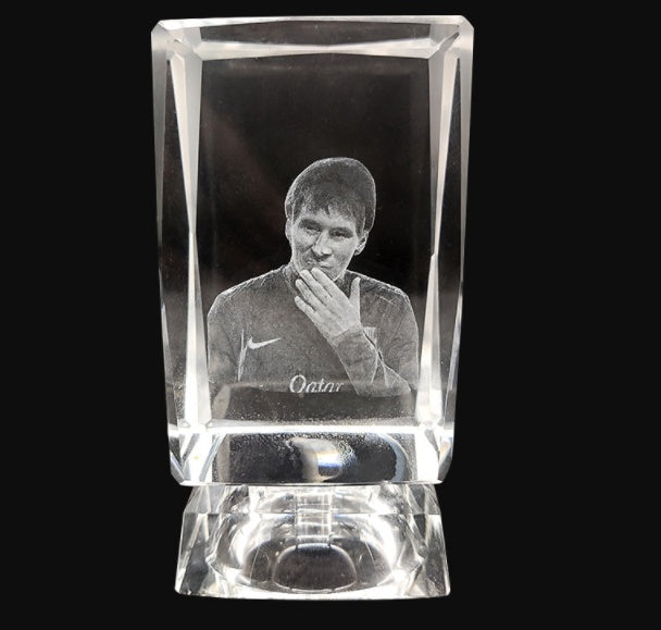 3D Laser Square Crystal Photo Frame With Love Custom Glass Cube - Big Cart Sky
