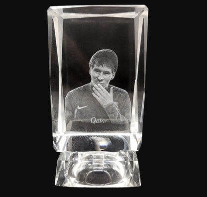 3D Laser Square Crystal Photo Frame With Love Custom Glass Cube - Big Cart Sky