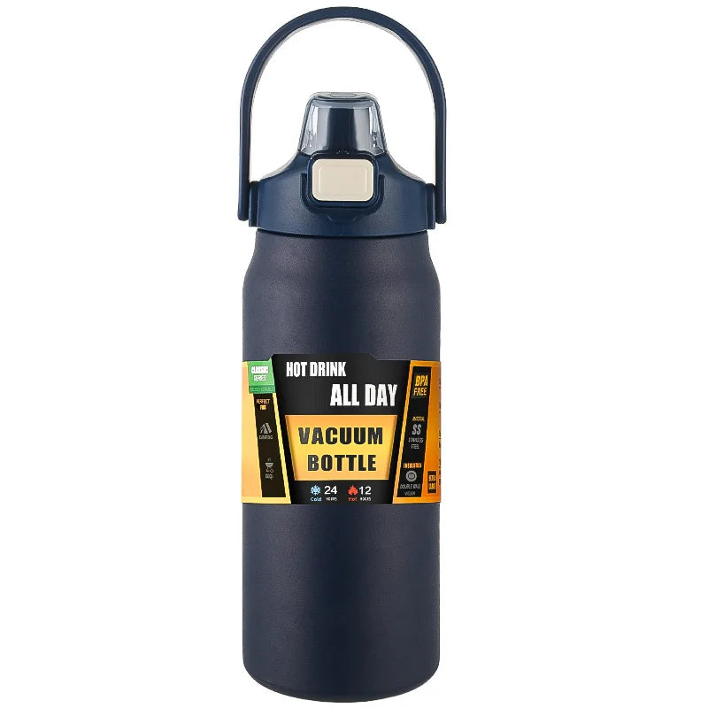 Sport Water Bottles - Stainless Steel Thermal Vacuum Flasks Leakproof - Big Cart Sky