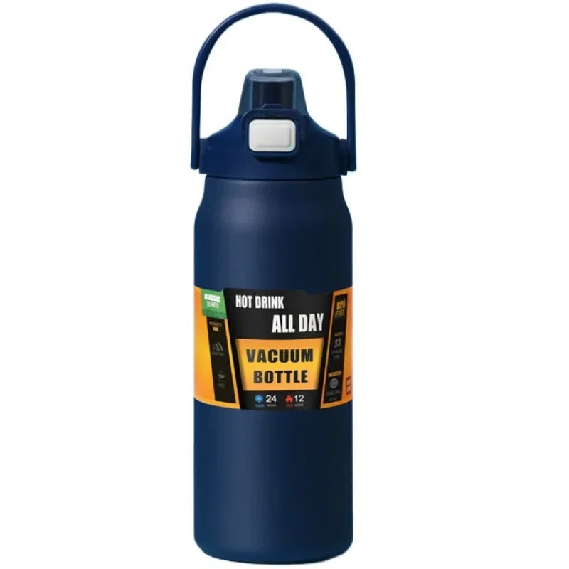 Sport Water Bottles - Stainless Steel Thermal Vacuum Flasks Leakproof - Big Cart Sky