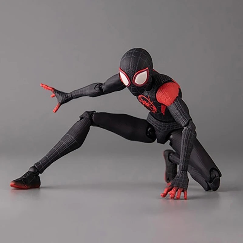Sv Action Spiderman Miles Morales Action Figure Collection Sentinel Marvel Spider-Man Into the Spider Verse Figures Model Toys - Big Cart Sky