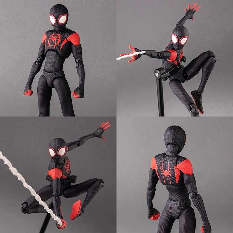 Sv Action Spiderman Miles Morales Action Figure Collection Sentinel Marvel Spider-Man Into the Spider Verse Figures Model Toys - Big Cart Sky