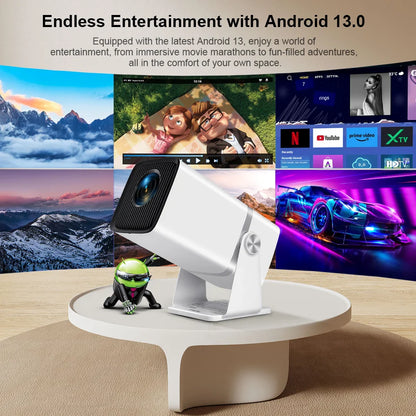 ThundeaL 4K Full HD Projector FHD TD80W Android WiFi 3D Home Theater TD80 Portable Beam Projector Meeting Video Movie PK HY320 - Big Cart Sky