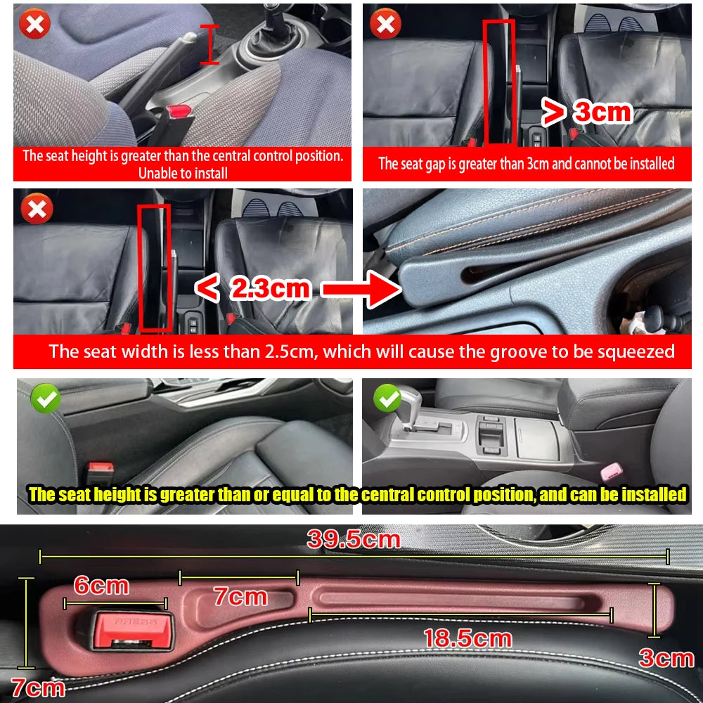 Car Seat Gap Filler Side Seam Plug Strip Leak-proof Filling Strip For All Car Model Wallet Phone Holder Car Accessories - Big Cart Sky