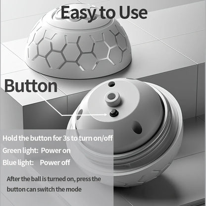 Smart Interactive Dog Toy Ball – USB Rechargeable, Automatic Bouncing & Rolling with RGB Lights for Dogs & Cats - Big Cart Sky