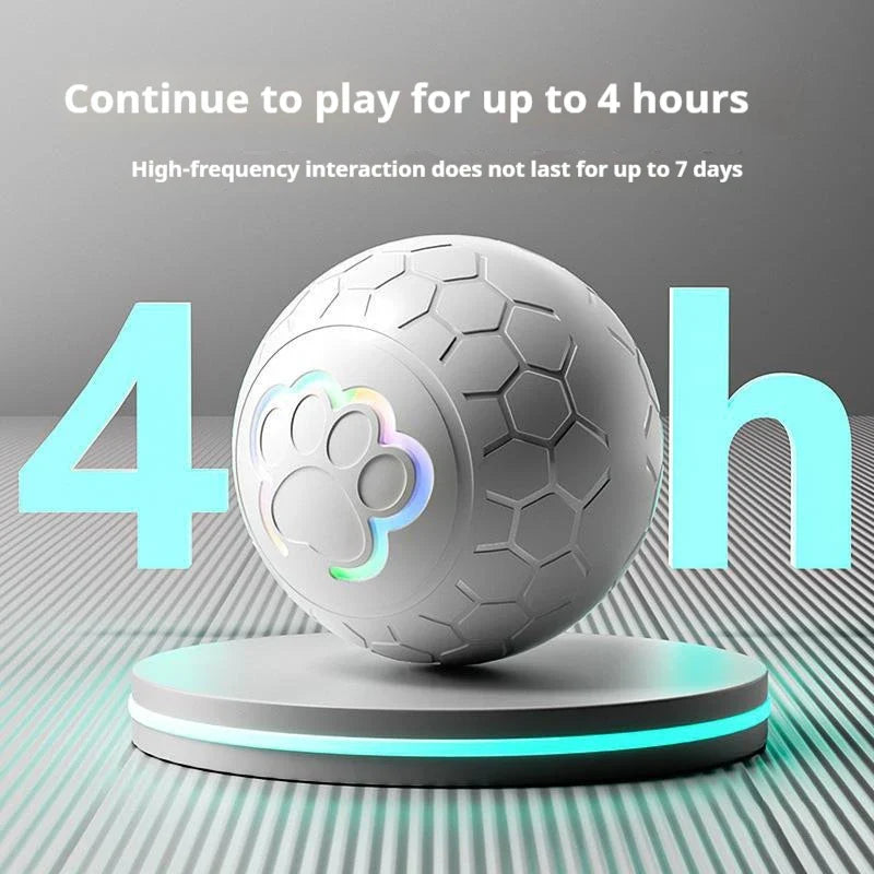 Smart Interactive Dog Toy Ball – USB Rechargeable, Automatic Bouncing & Rolling with RGB Lights for Dogs & Cats - Big Cart Sky