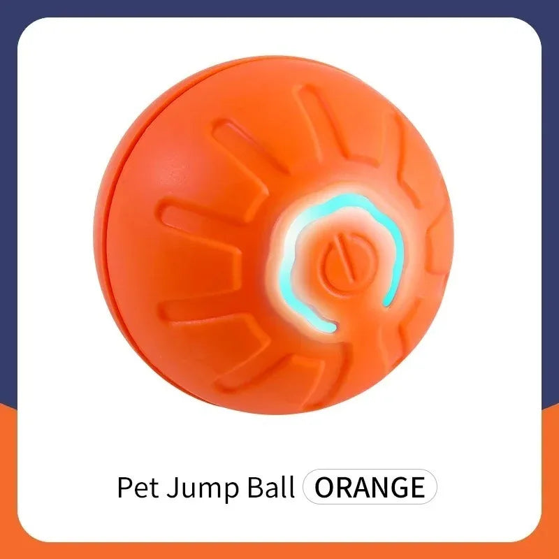 Smart Interactive Dog Toy Ball – USB Rechargeable, Automatic Bouncing & Rolling with RGB Lights for Dogs & Cats - Big Cart Sky